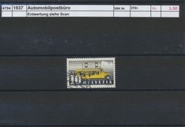 1937 "Automobilpostbüro", gestempelt