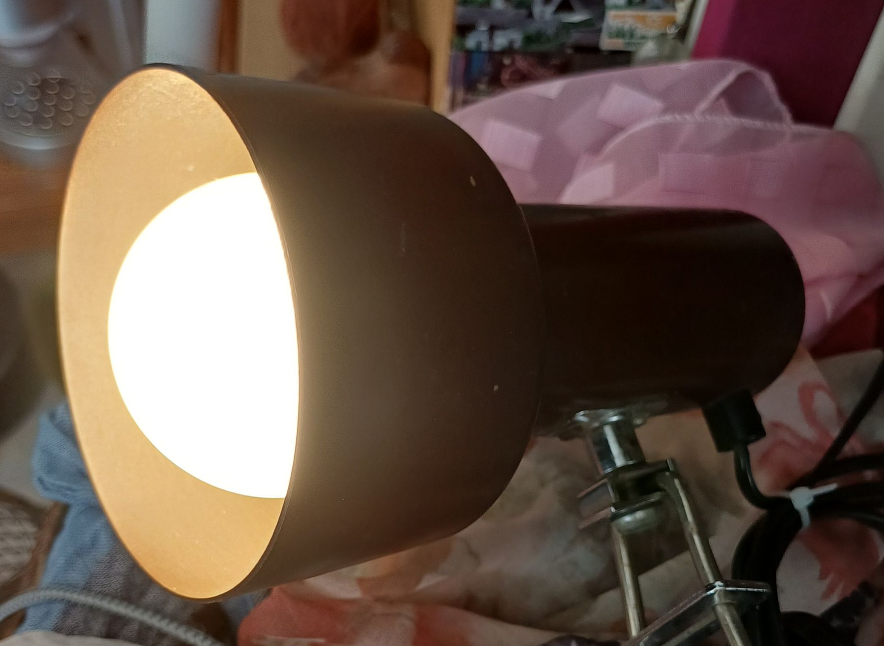 Lampade: Vintage Klemmleuchte braun Lampe – Usato da Merenschwand venduto da Brockinell 6
