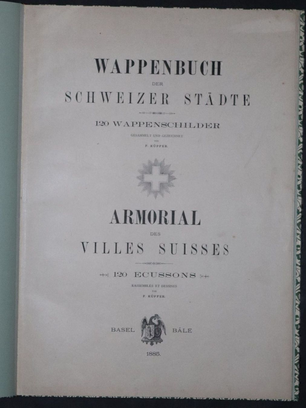 Libri: WAPPENBUCH DER SCHWEIZER STÄDTE,1885,RAR – Usato da Guensberg venduto da Herzaktion 1