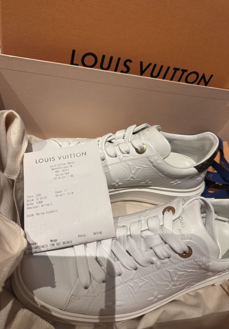 Louis Vuitton Scarpe da donna: Original Louis Vuitton Time Out Sneaker – Usato da Herisau venduto da mar_f5bc