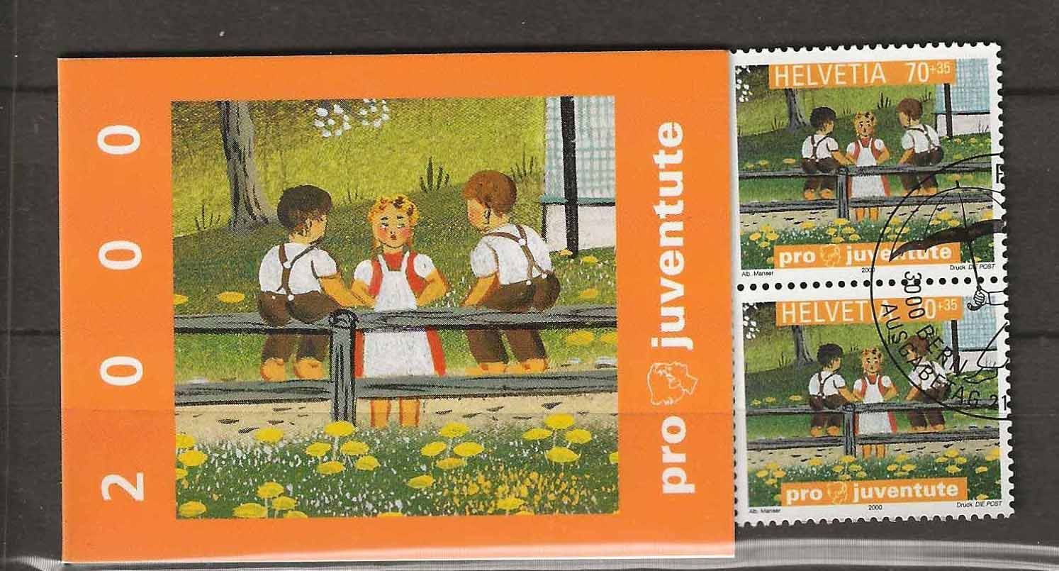Tutti i francobolli: PJ2000 - Carnet Pro Juventute 2000 ET – Usato da Trélex venduto da Phil_Albert