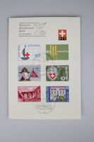PTT Erinnerungskarte Mustermesse Basel 1963