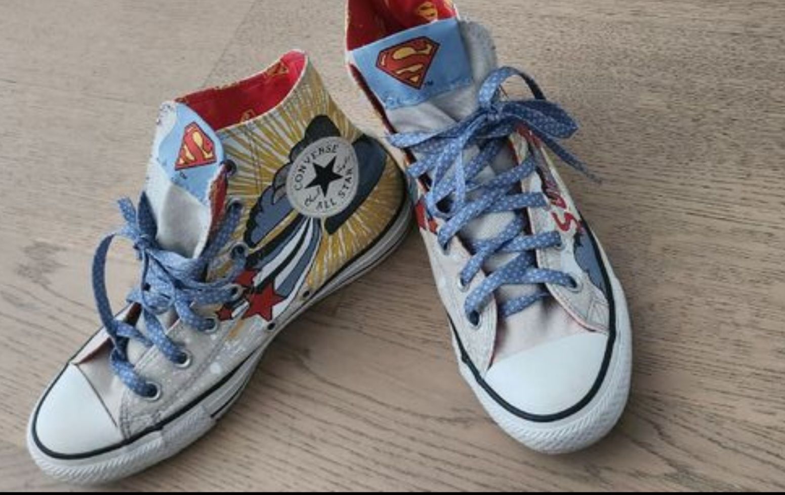 Converse Scarpe da uomo: Cool Converse High Superman Sneakers Ltd Edition – Nuovo (secondo la descrizione) da Rotkreuz venduto da SiSi-13 4