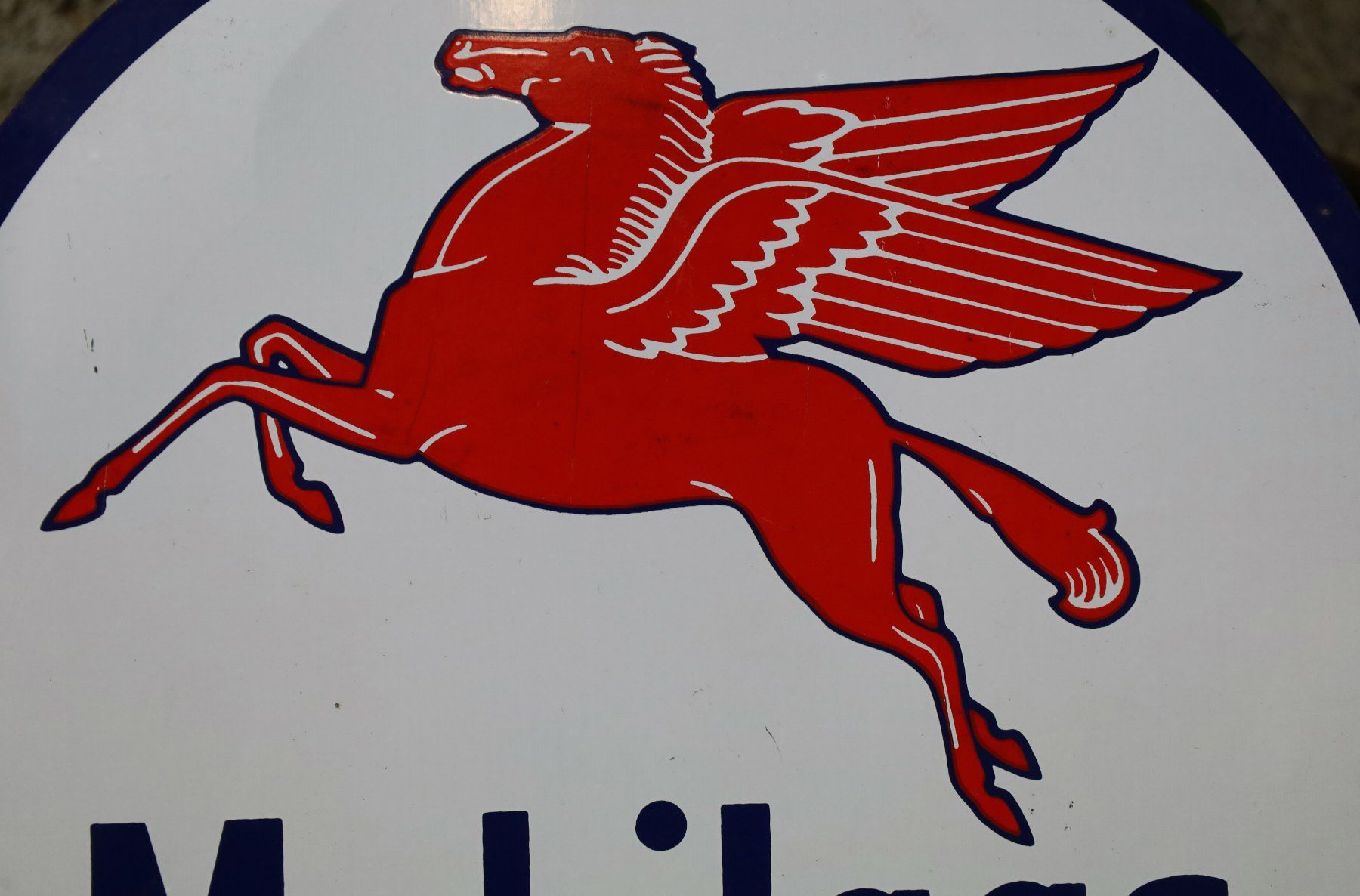Insegne: Emailschild "Mobilgas" – Usato da Birrwil venduto da brandschatz_birrwil 4