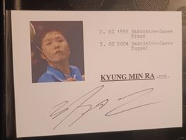 Kyung Min Ra - handsigniert - Olympia Silber