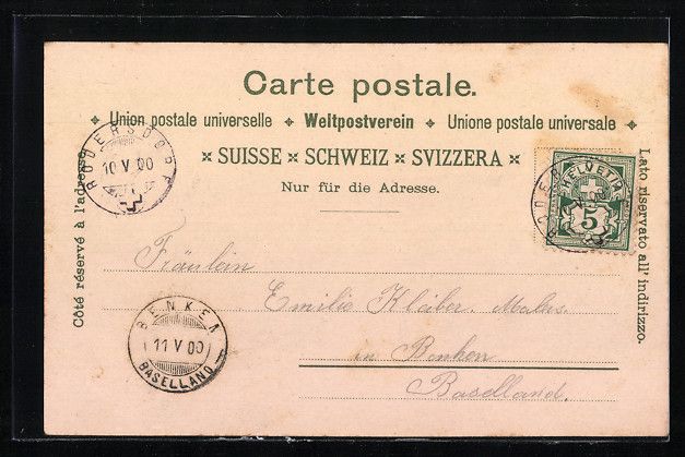 Cartes postales: Litho Basel, Alte Rhein-Brücke, Spalent – D'occasion à Berlin par bartko-reher 1