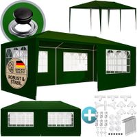 Garten-Festzelt 3×6 m Grün mit UV-Schutz 50+