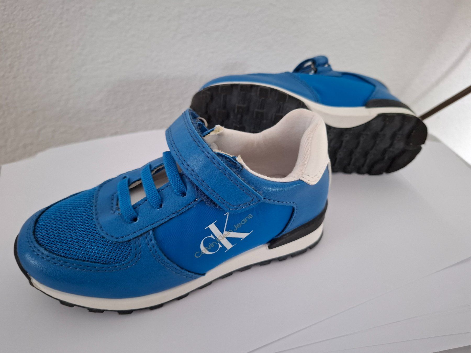 Calvin Klein Scarpe da uomo: Calvin Klein, Sneaker, royalblau, Gr. 27, neu – Nuovo (secondo la descrizione) da Dornach venduto da shoe-lina 5