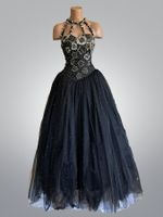 Brautkleid schwarz Ballkleid Gr. S Unikat Designerkleid