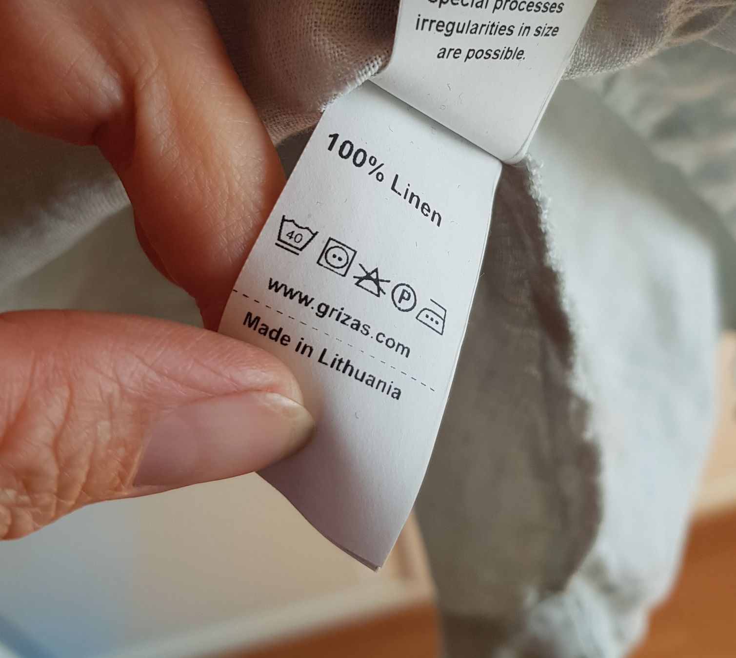 Kleider: Leinenkleid Grizas Gr 44 2XL Mint – Neu (gemäss Beschreibung) aus Menznau von Valinor 6