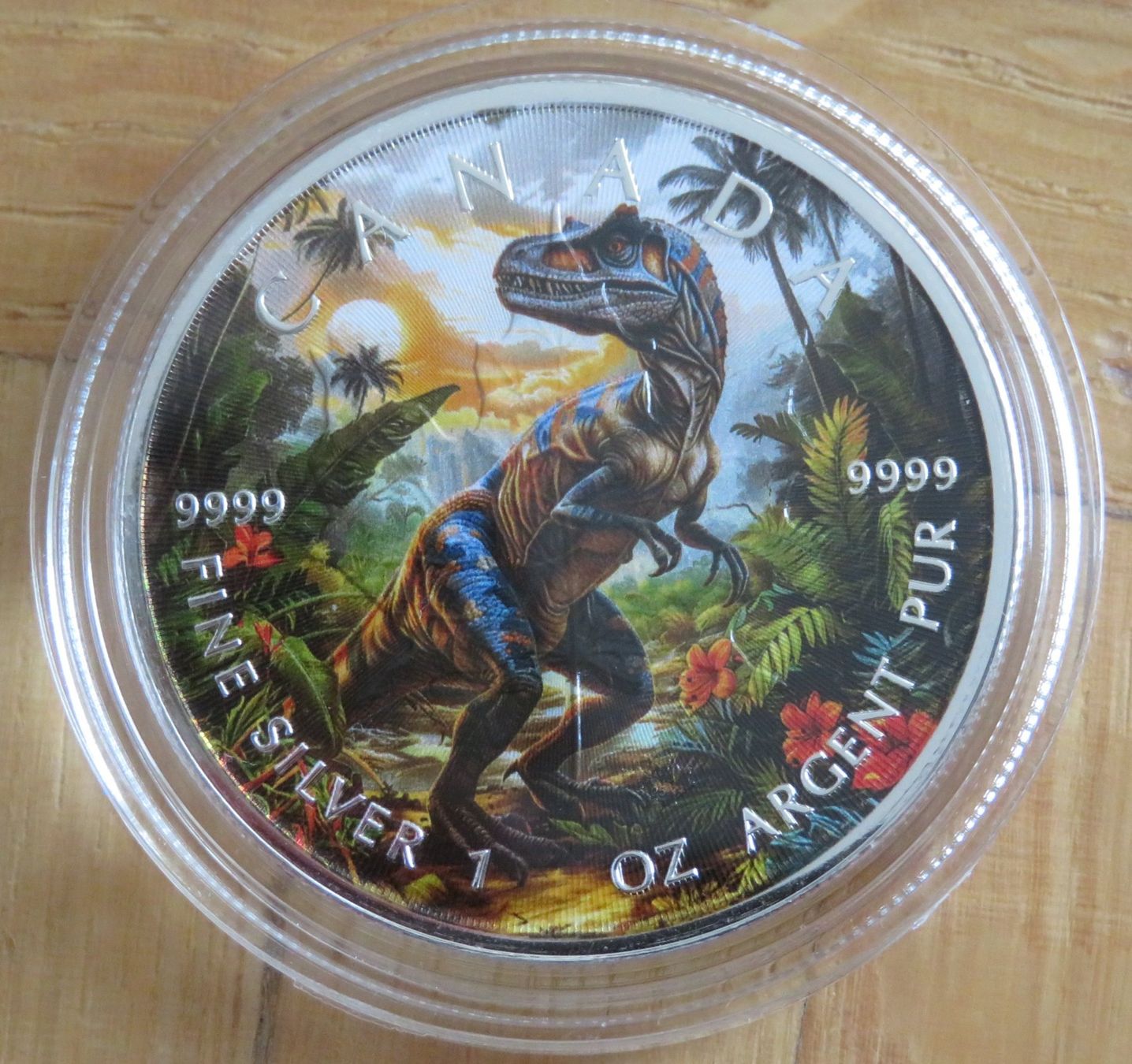Tutti le monete: Dinosaur Velociraptor Maple Leaf 2025 /1oz SILBER-COLOR EDIT – Nuovo (secondo la descrizione) da Wetzikon ZH venduto da Nicki6 3