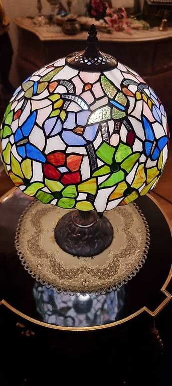 Lampade: Echtglas Lampe, Sommertraum – Nuovo (secondo la descrizione) da Kaufdorf venduto da Nati-Nati 4