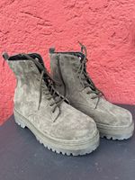 Via Giulia Combat Boots Gr. 39 – Grau – Military Style