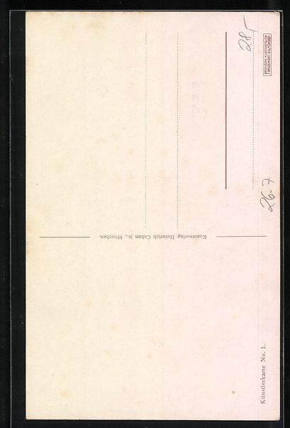 Cartoline postali: Ludwig Hohlwein: Deutsche Husaren durchb – Usato da Berlin venduto da bartko-reher 1