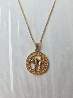 ZODIAK Halskette [Stier] goldfarbe Astrologie Schmuck NEU
