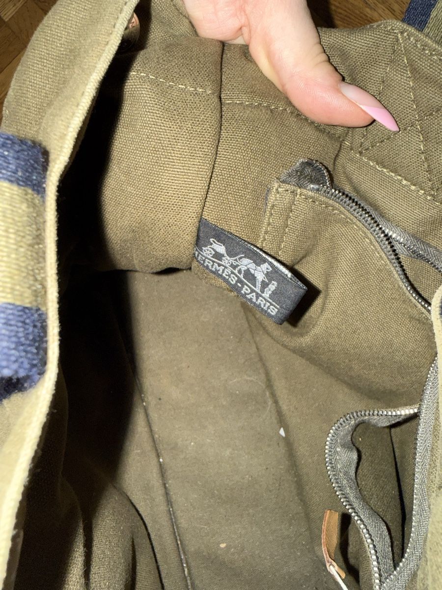 Hermès Borse: Hermes Fourre Tout Canvas Bag – Usato da Zürich venduto da sawe96 8
