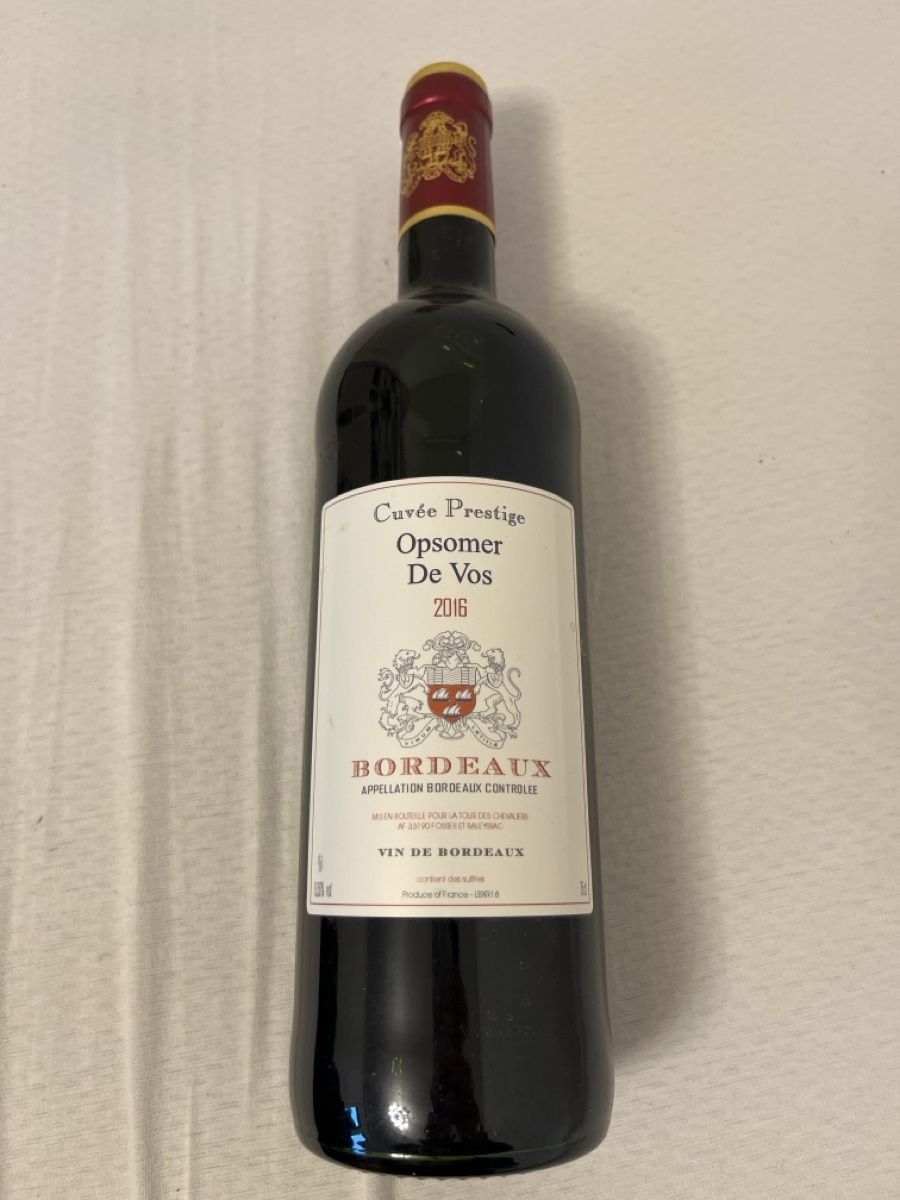 Vino: Opsomer De Vos, Cuvee Prestige, Bordeux, rot, 2016 – Nuovo (secondo la descrizione) da Pfäffikon SZ venduto da stefangde