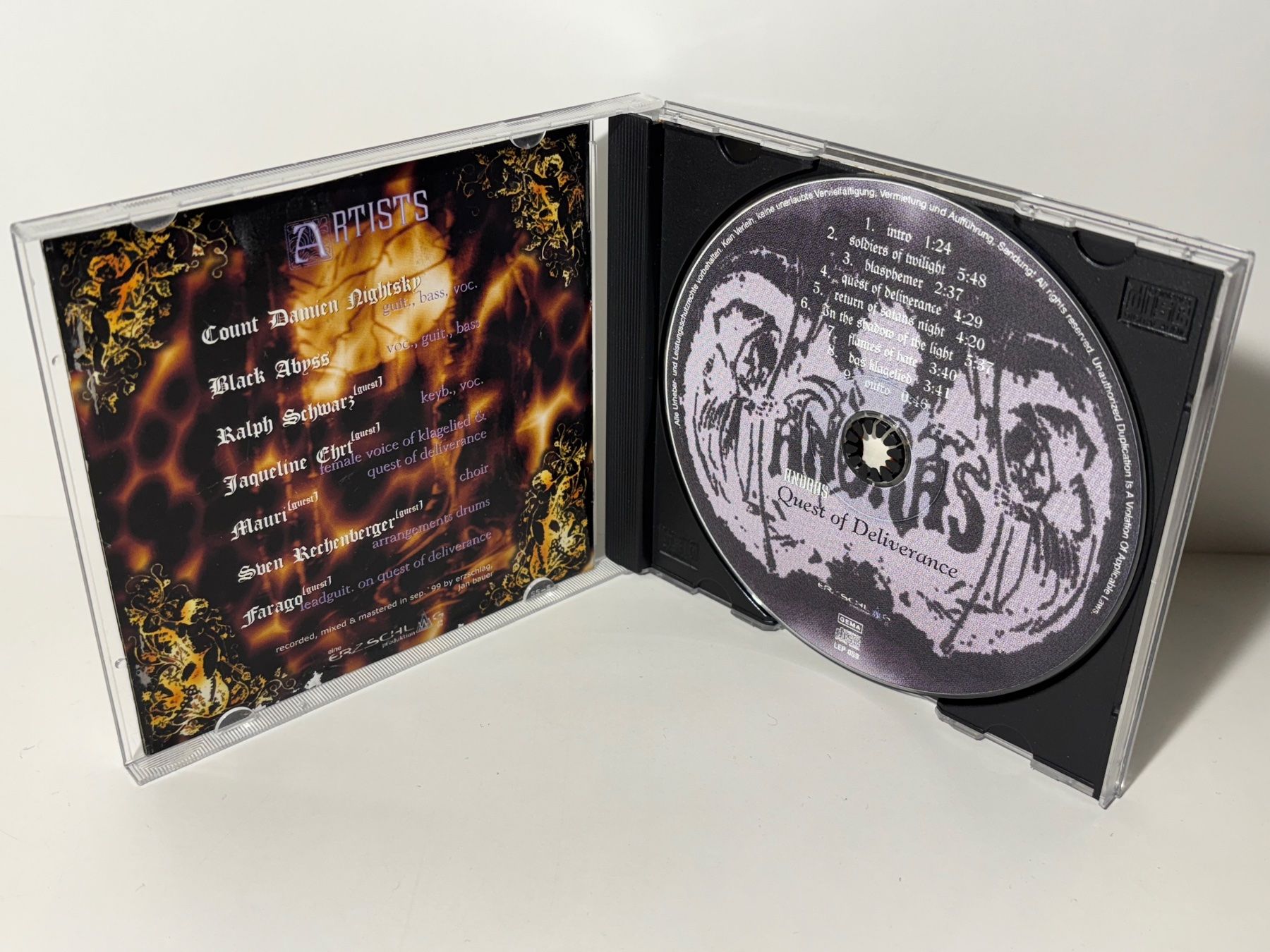 CDs: Andras CD Quest of Deliverance – Gebraucht aus Wilderswil von Sstriker 2