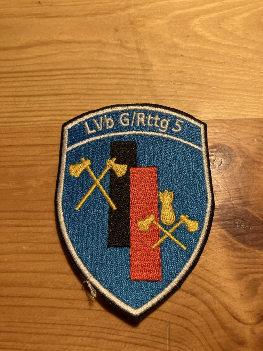 Schweizer Armee Placchette & Badge: Original Schweizer Militär Patch - LvB G/Rttg 5 Top! – Usato da Maienfeld venduto da schpiss