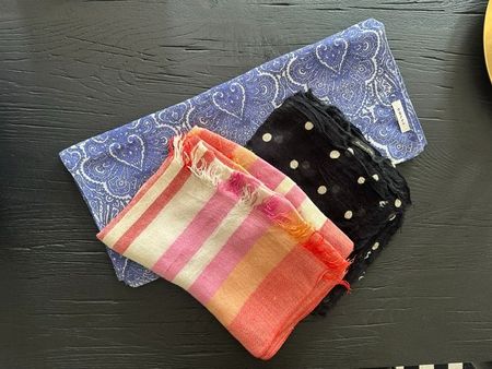 Set aus 3 Schals Paschmina, Massimo Dutti, Leinen Baumwolle