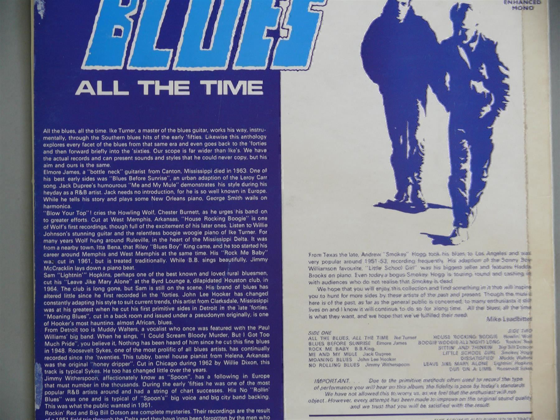 Dischi in vinile: All The BLUES all the Time – Usato da Scherzingen venduto da packtesan 2