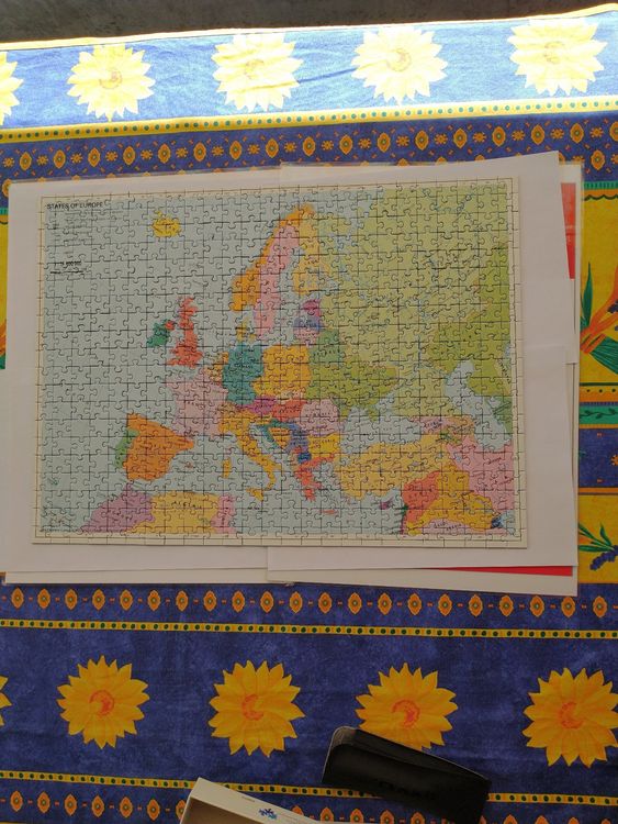 Ravensburger Puzzle: Puzzle Ravensburger 500 Europakarte No. 14 430 3 – Usato da Zürich venduto da Turner_18 2