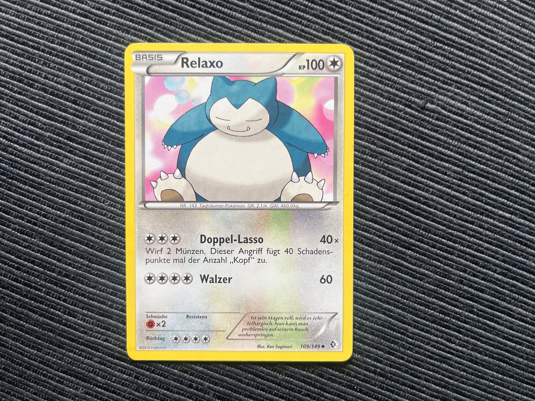 Pokémon Carte collezionabili: Pokemon Relaxo non Holo Black & White 2012 – Usato da Wabern venduto da Collectfun