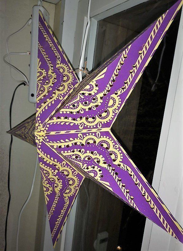 Lampade: Papier Stern 90 cm. – Nuovo (secondo la descrizione) da Lutzenberg venduto da Truhe 5