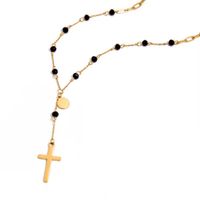 Elegante Halskette mit Kreuz – 18K vergoldeter Edelstahl
