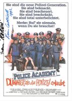 KIM CATRALL Autogramm auf Posterkarte "Police Academy"