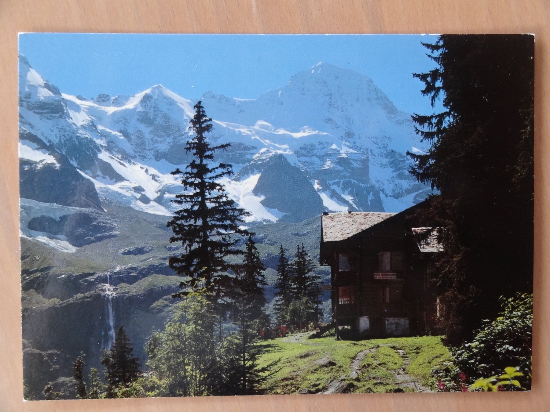 Cartoline postali: 3801 Stechelberg, Hôtel Tschingelhorn – Usato da St Léonard venduto da Riglin