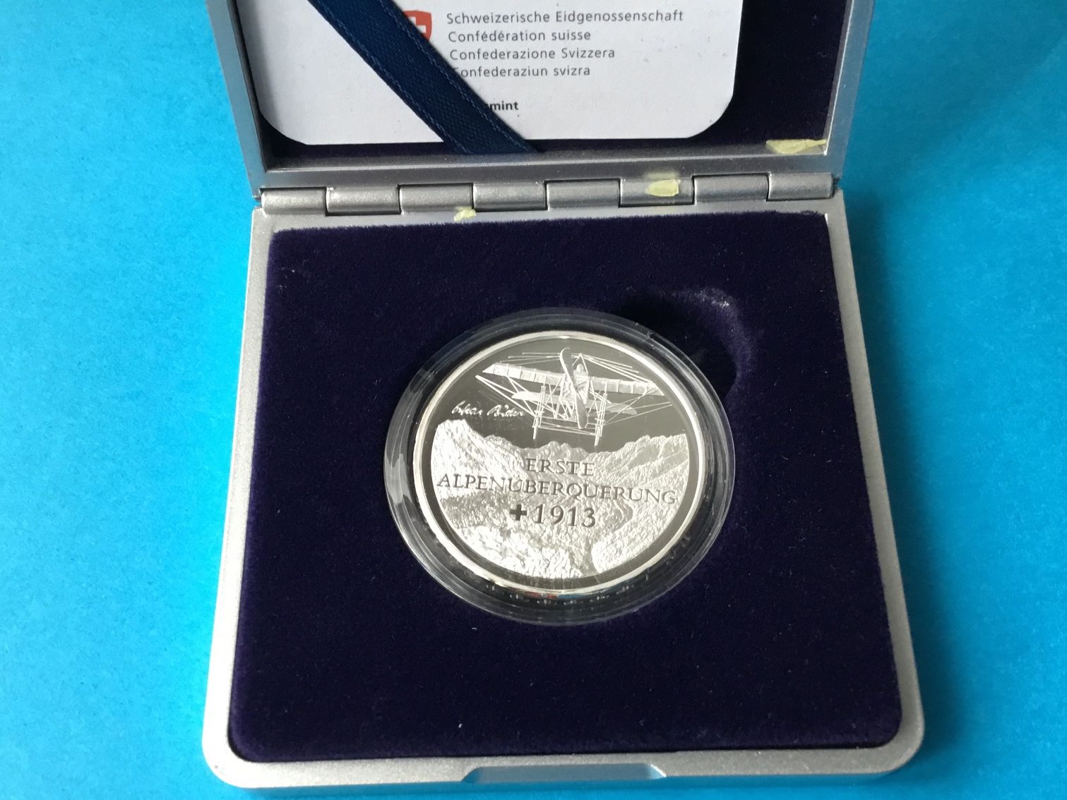 Alle Münzen: 20 Franken Silbermünze ALPENUBERQUERUNG 2013 PP – Neu und originalverpackt aus St. Margrethen SG von alfapeugeot10