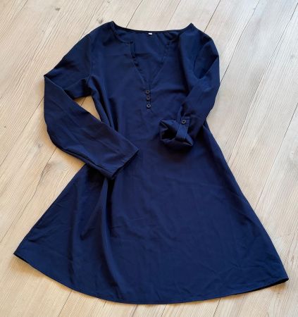 Kleid/Blusenkleid luftig leicht,fliessender Stoff,Gr.M