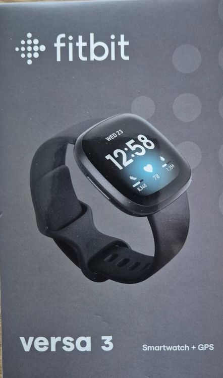 thumbnail interactive-video image 1 of Fitbit Versa 3 Smartwatch With GPS - Used Excellent Condition (Unisex Adults) 1 of 2