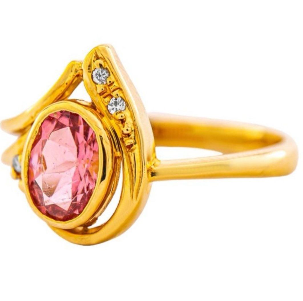 Ringe: 1.00ct Turmalin Ring und Diamanten, 18 Karat – Neu und originalverpackt aus Untersiggenthal von TimeandShine 2