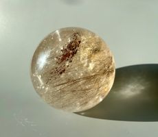 1A Golden Rutil Kristall Quarz Kugel, 11cm, 2.1kg