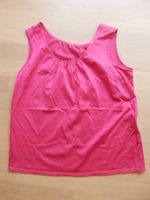Top Baumwolle pink rosa M ärmellos Sommershirt