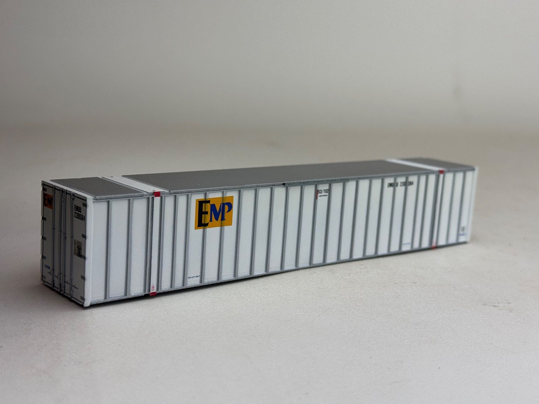 Modellini di ferrovie: EB- grösser wie 40 Ft. Container EMP – Usato da Elm venduto da Wikmtz 1