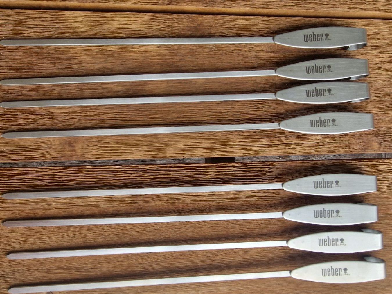 Couverts: Weber Edelstahl Spiess-Set mit Gestell – D'occasion à Volketswil par Bmarlin 2