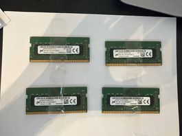 4x Laptop RAM 4GB (gebraucht)