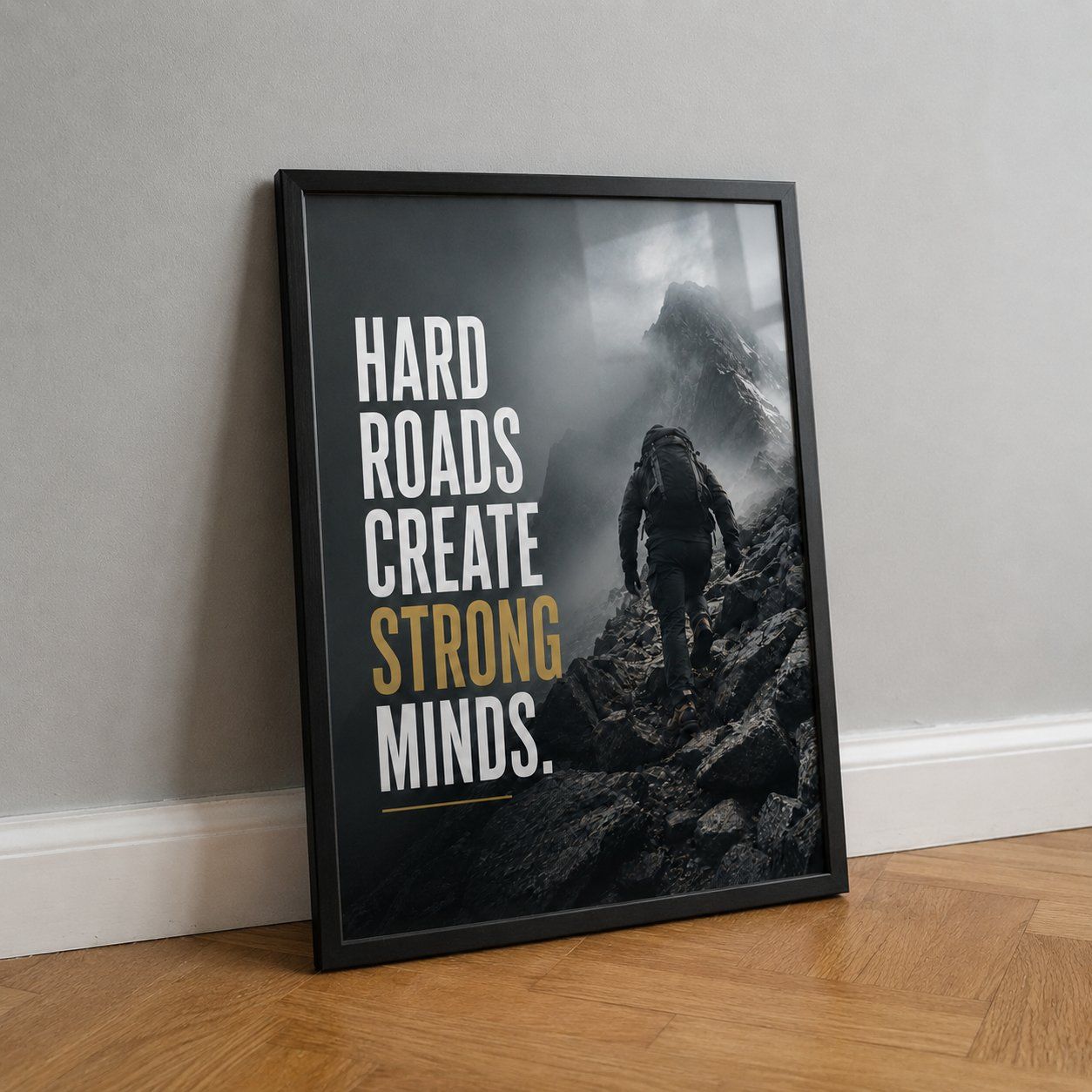 Poster & Bilder: Motivationsbild A4 im schwarzen Rahmen – Neu und originalverpackt aus Steffisburg von Loris_hae 2