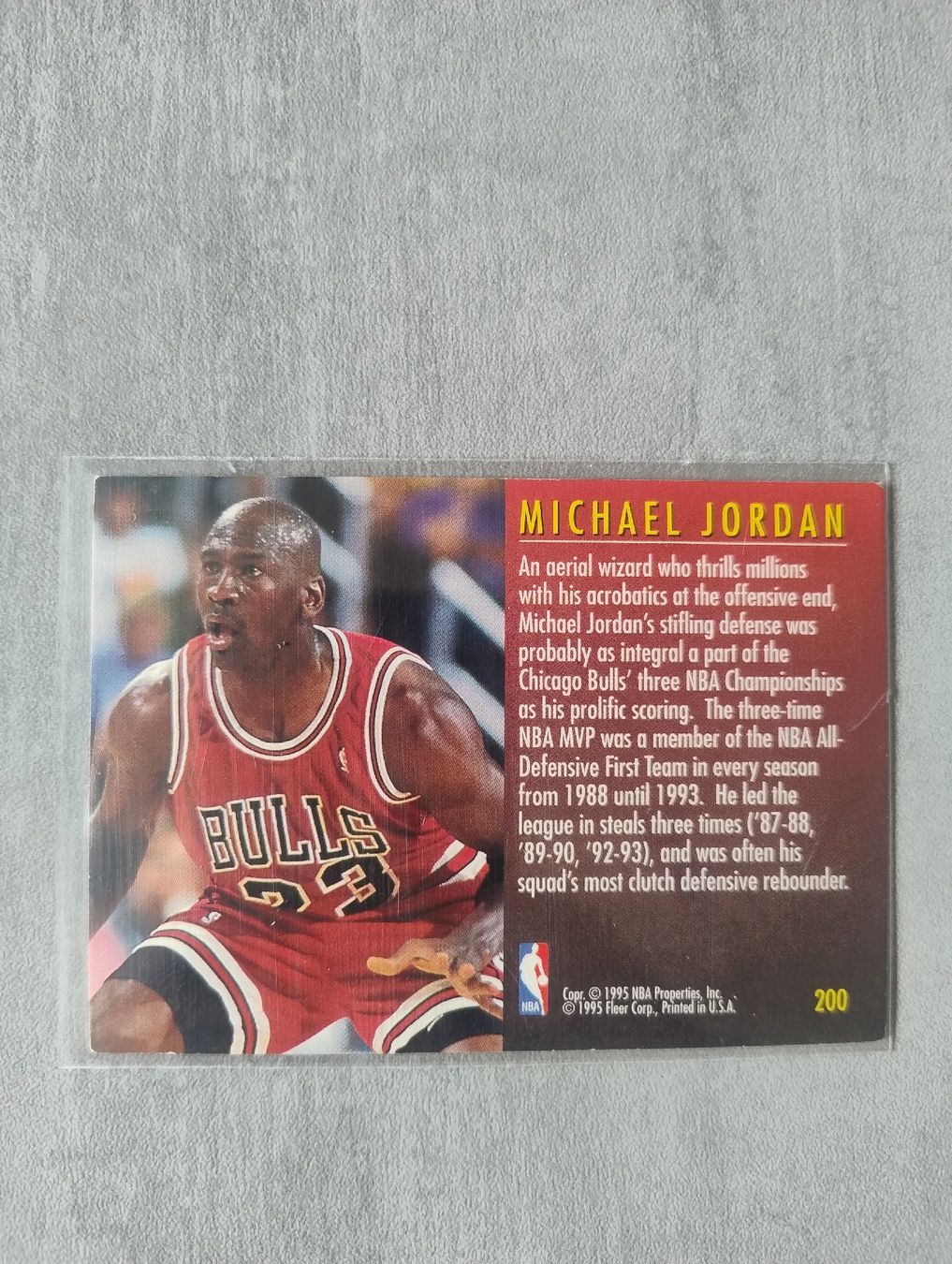 Nba Sammelbilder & Trading cards: NBA 1995 FLEER TOTAL D 3 MICHAEL JORDAN – Neu (gemäss Beschreibung) aus Martigny von jul_7s5x 1