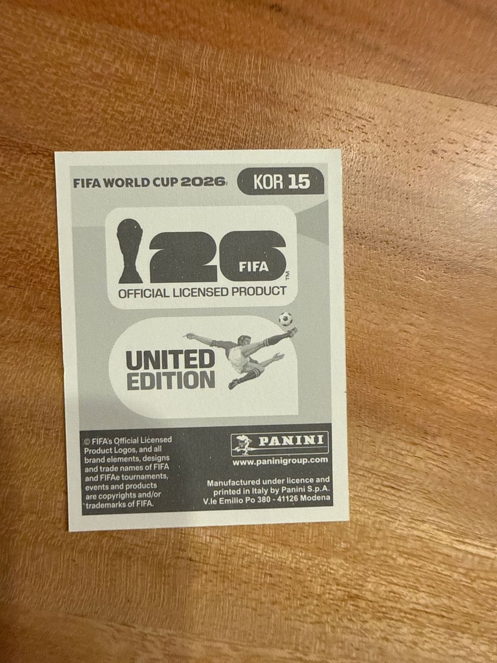 Panini Carte collezionabili: WM 2026 Panini Sticker Jens Castrop KOR 15 – Usato da Winterthur venduto da ylaura 1