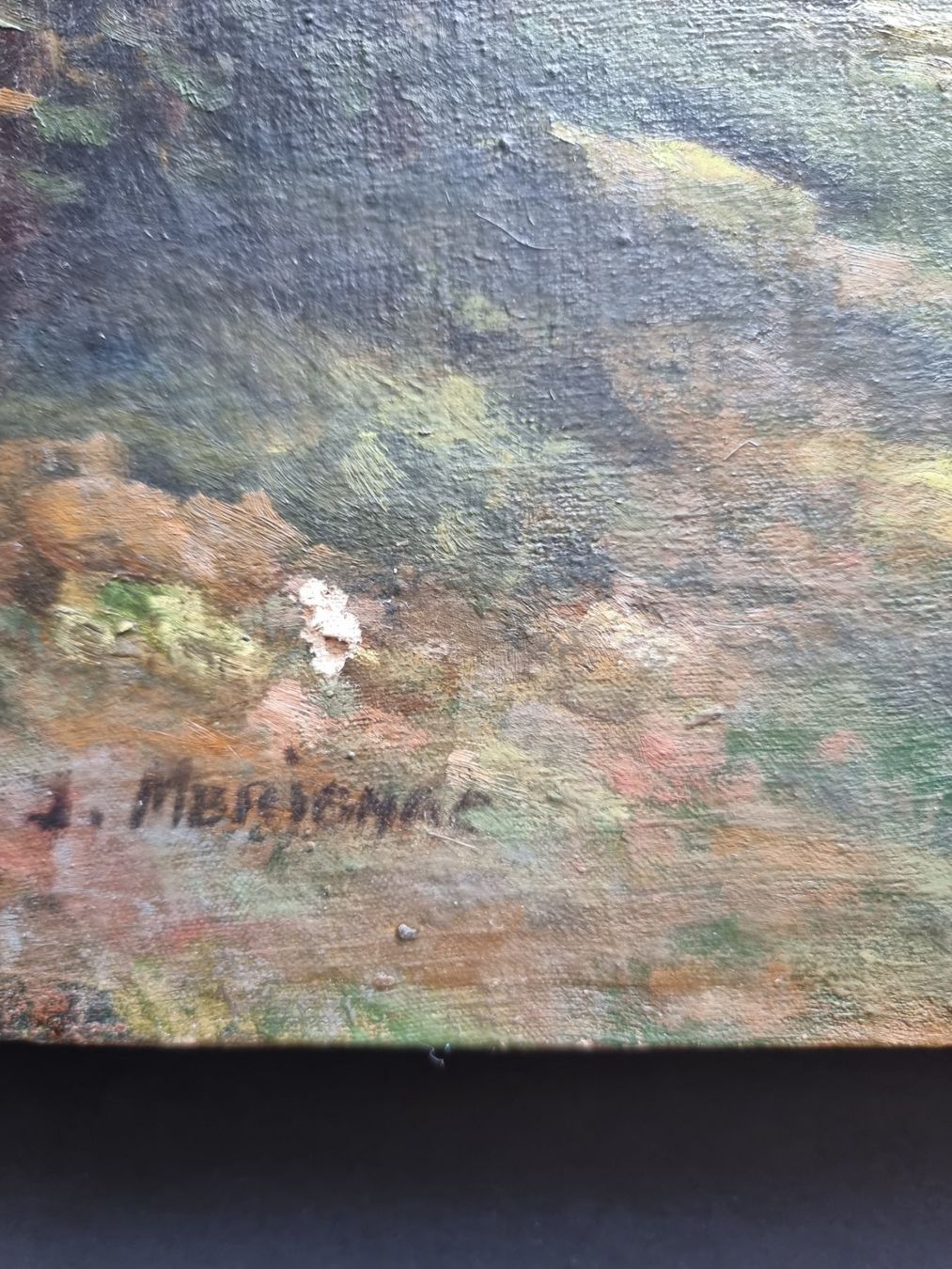 Gemälde: GEMÄLDE ANTIK OEL LEINWAND SIGNIERT – Gebraucht aus Gersau von grafik-kunst 3