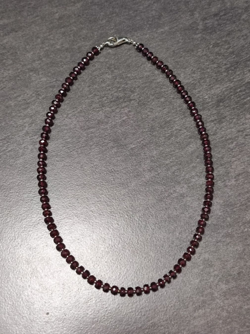 Catenine: Granatkette mit Silber 925 – Usato da Wohlen AG venduto da Tikale