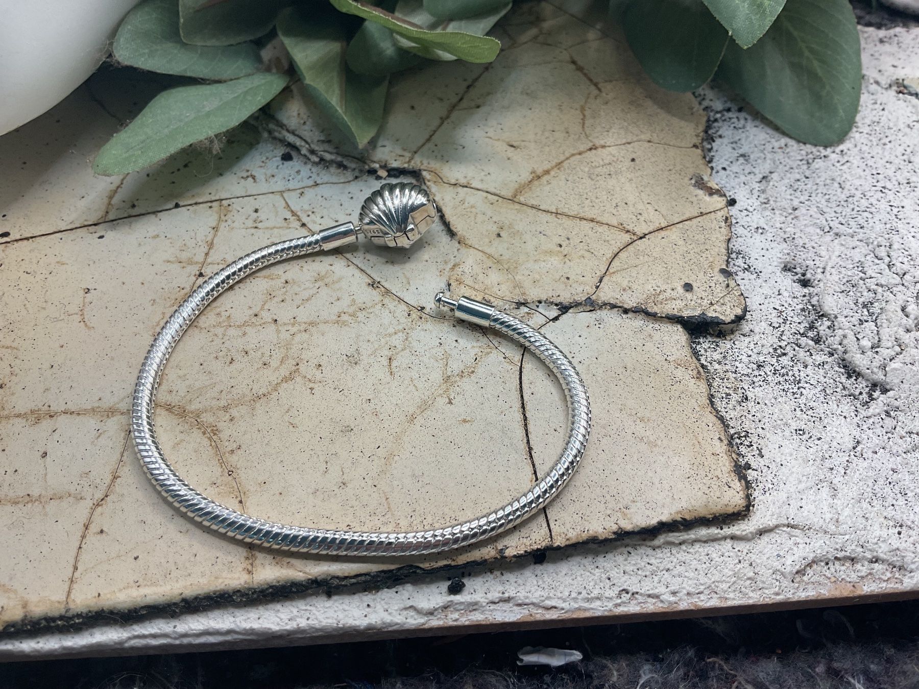 Bracelets: Armband mit Klappverschluss, Sterlingsilber – Neuf (Voir description) à luzern par Alpendorf1 1