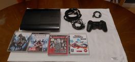 PS3 Superslim 12 GB inkl Controller und Spiele / Herv Zust