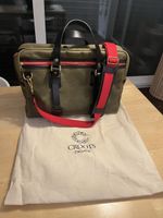 Croots Laptop-Tasche aus Canvas & Leder – Neuwertig