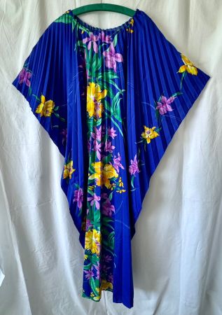 Vintage Kaftankleid mit Schnürverschluss