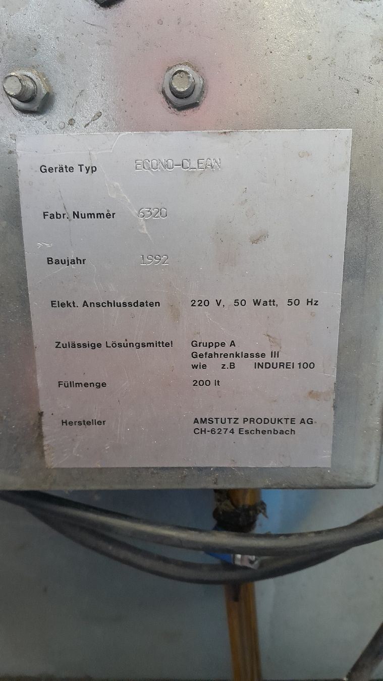 Tutte le macchine: Kleinteilreiniger  – Difettoso da Kaltbrunn venduto da speer08 3